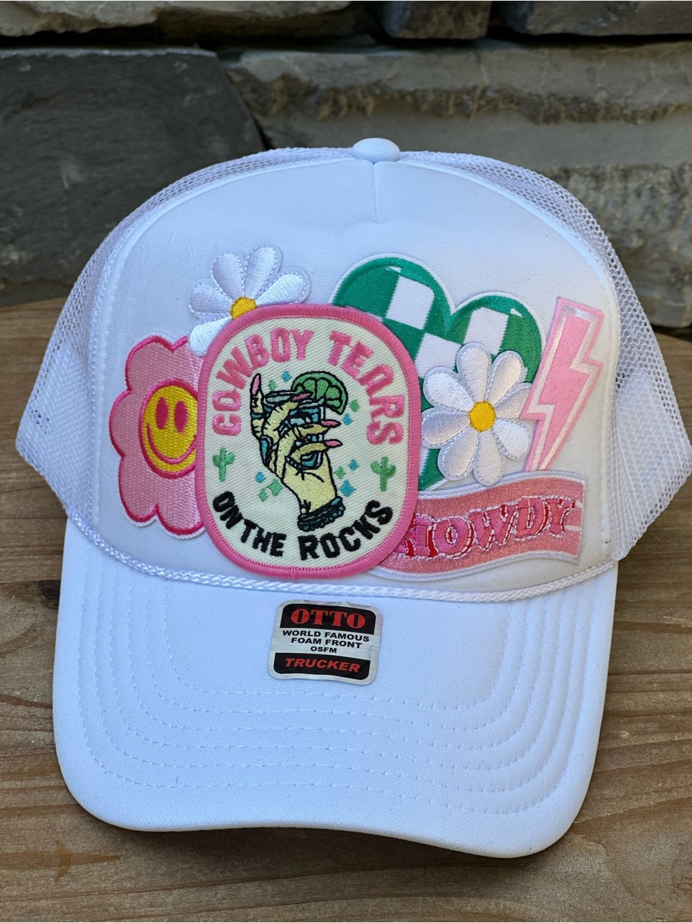 NEW Custom Trucker Hat white